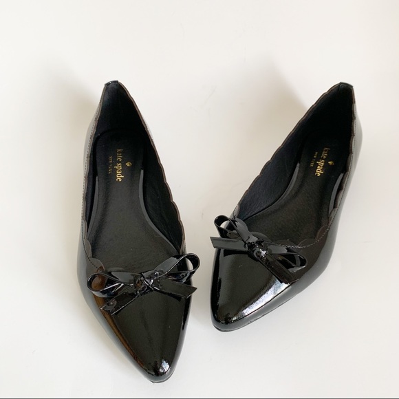 New Kate Spade Black Eleni Flex Ballerina Flat - Picture 2 of 8